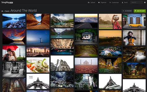 Here you can choose to share a link, an app, or a slideshow. . Smugmug gallery styles
